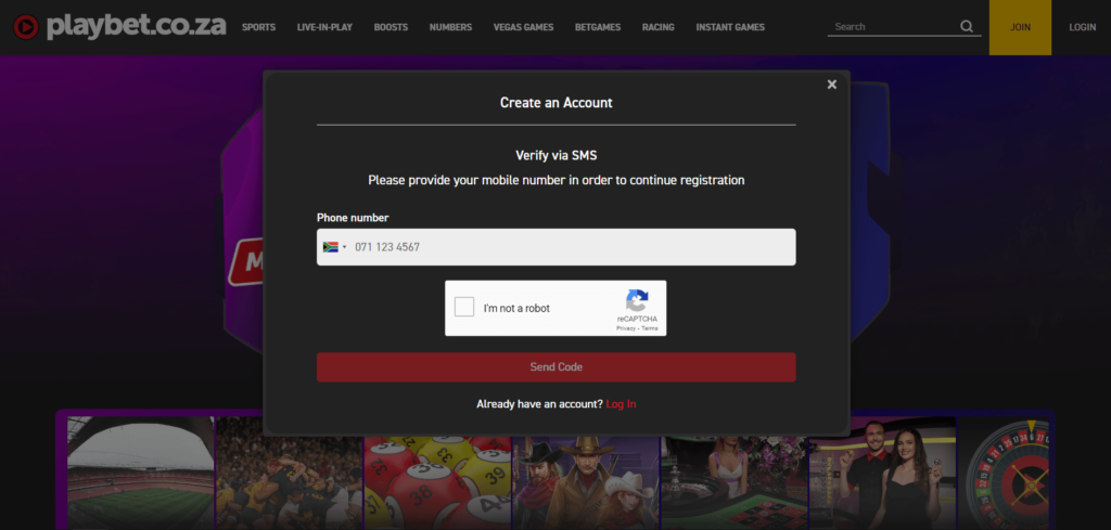 Playbet.net Casino register