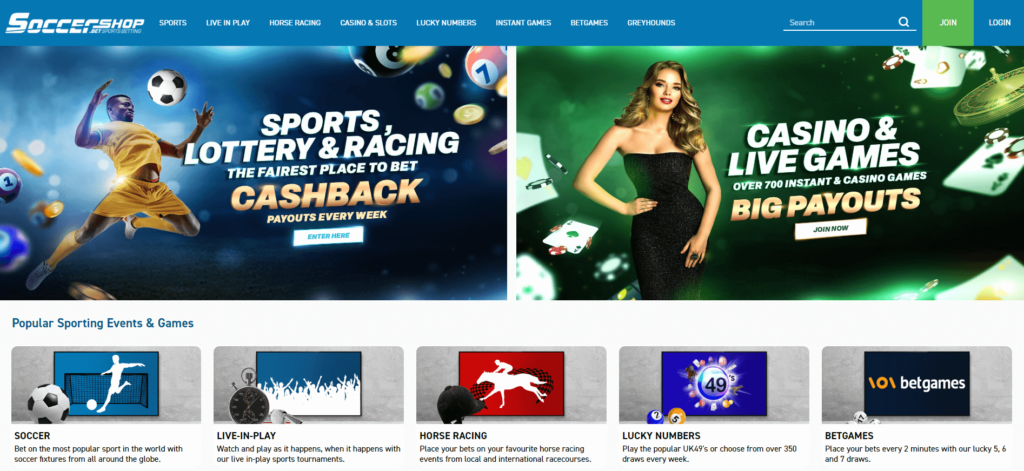 Soccershop Casino promotions