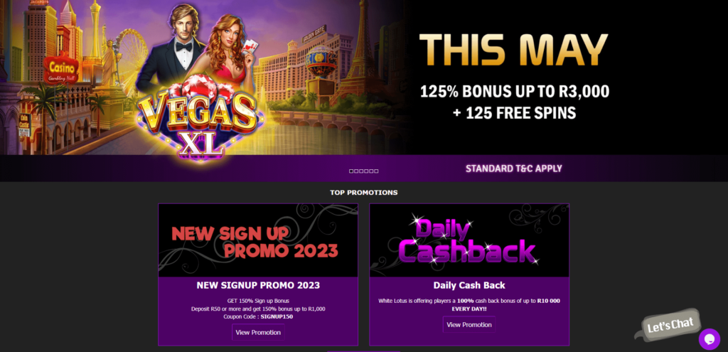 White Lotus Casino promotions