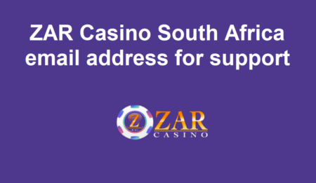 What is the ZAR Casino South Africa email address for support