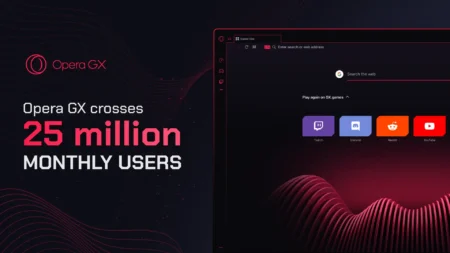 Opera GX, the Gaming Browser, Achieves Over 25 Million Monthly Active Users