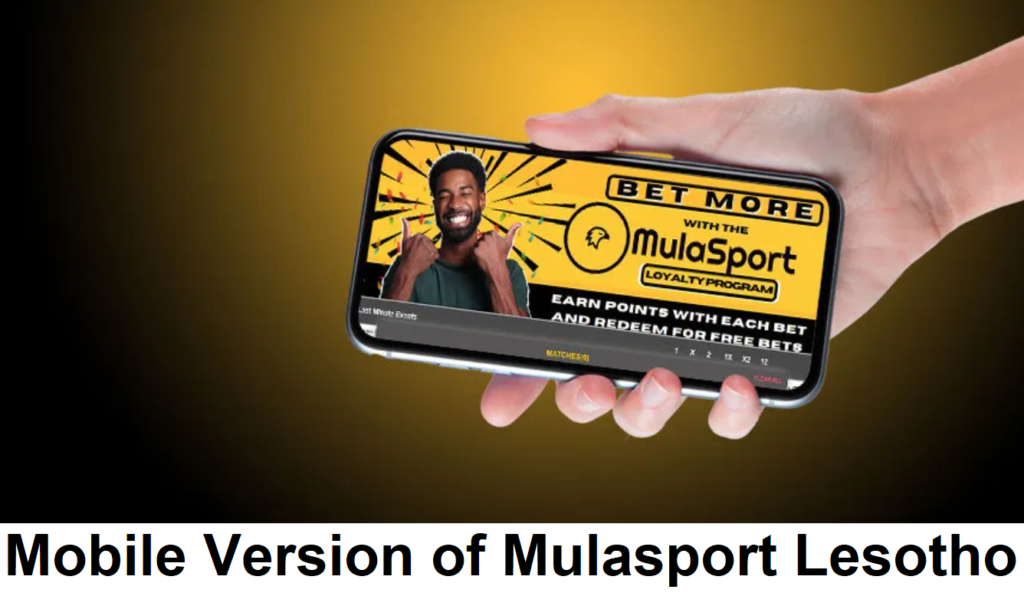 Overview of the Mobile Version of Mulasport Lesotho