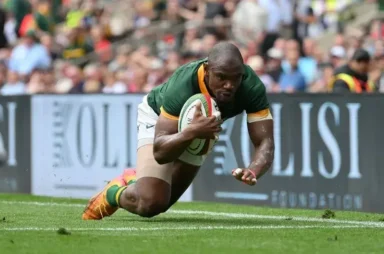 Makazole Mapimpi Poised to Achieve Remarkable Springbok Record