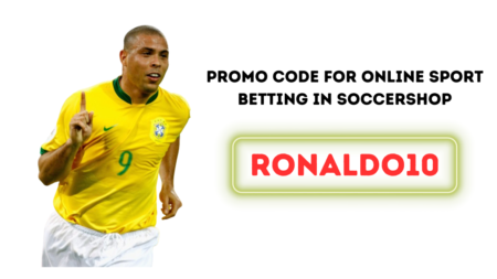 Promo code Ronaldo10 for online sport betting in SoccerShop