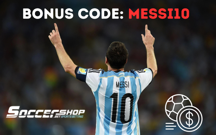 Bonus code Messi10 for sports betting in SoccerShop South Africa