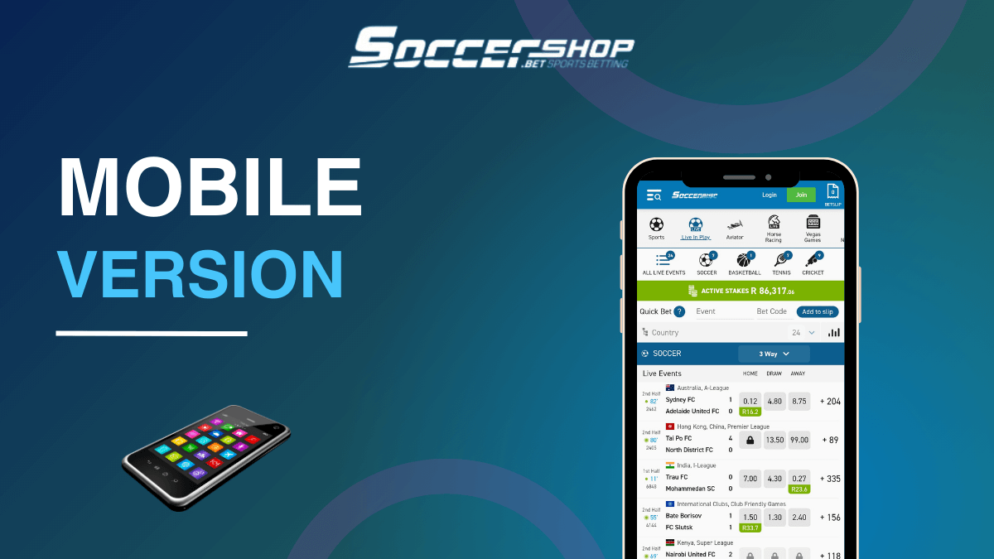 Does SoccerShop.bet have a mobile version?