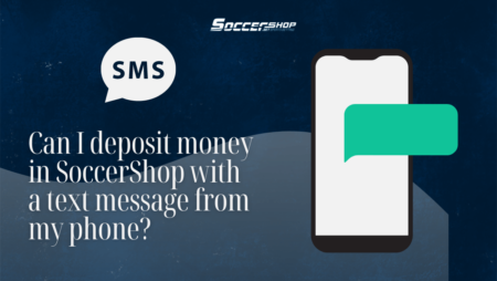 Can I deposit money in SoccerShop.bet with a text message from my phone?