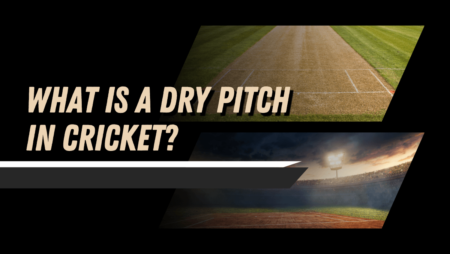 What is a dry pitch in the sport of cricket?