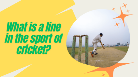 What is a line in the sport of cricket?