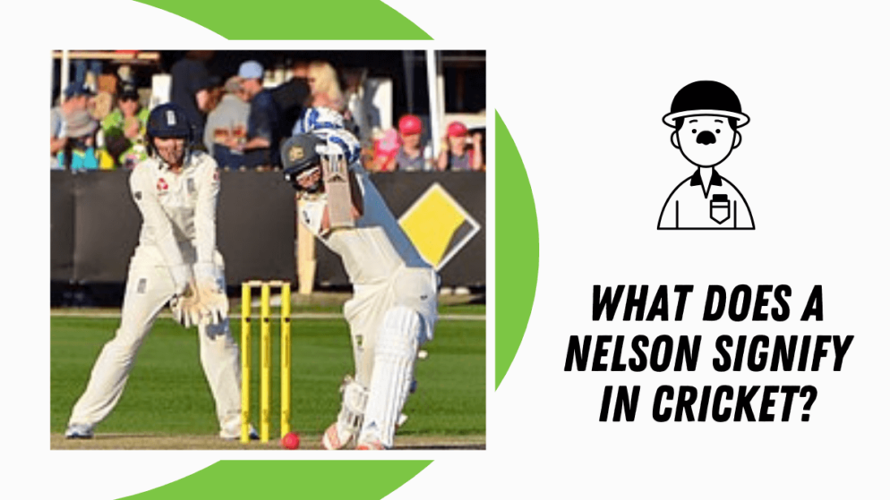 What does a Nelson signify in the sport of cricket?