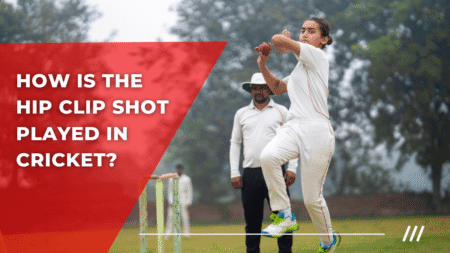 How is the hip clip shot played in cricket?