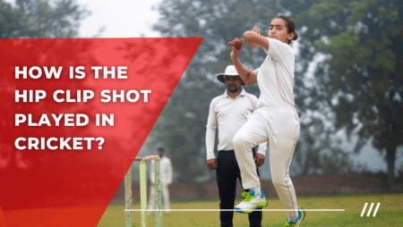 How is the hip clip shot played in cricket?