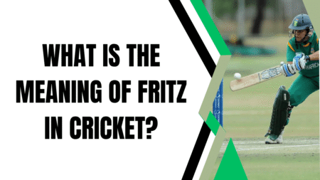What is the meaning of fritz in the sport of cricket?