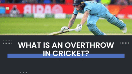 What is an overthrow in the sport of cricket?