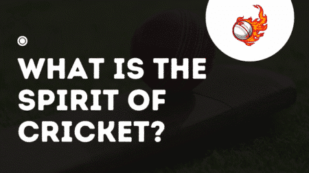 What is the spirit of cricket?