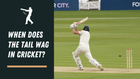 When does the tail wag in the sport of cricket?