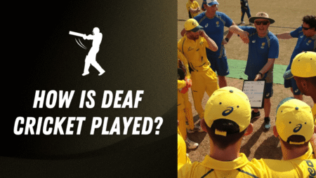 How is deaf cricket played?