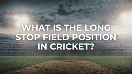 What is the long stop field position in cricket?