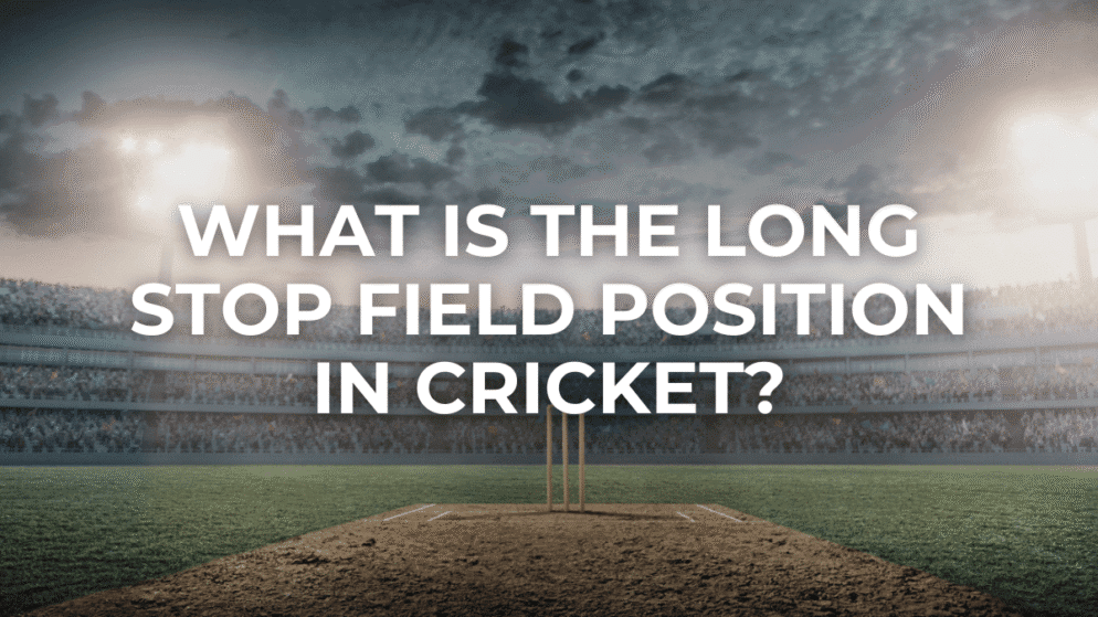 What is the long stop field position in cricket?