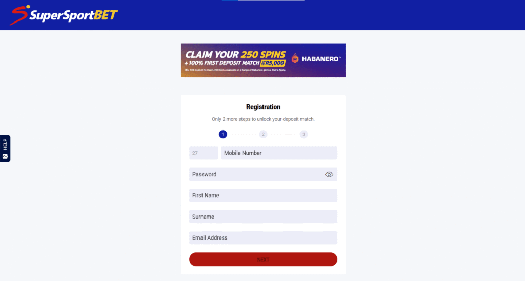Step-by-Step Guide for the Registration Process in Super Sport Bet South Africa