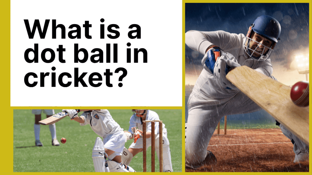 What is a dot ball in the sport of cricket?
