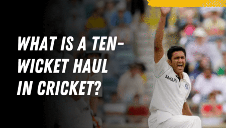 What is a ten-wicket haul in the sport of cricket?