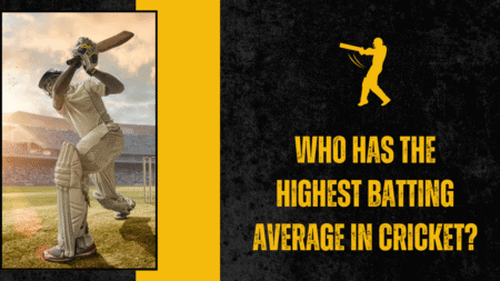 Who has the highest batting average in cricket?