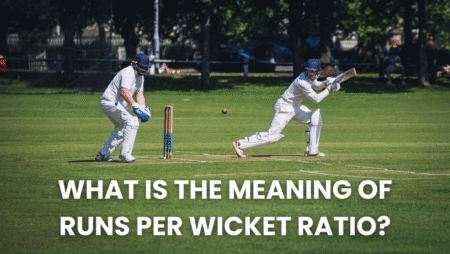 What is the meaning of runs per wicket ratio?