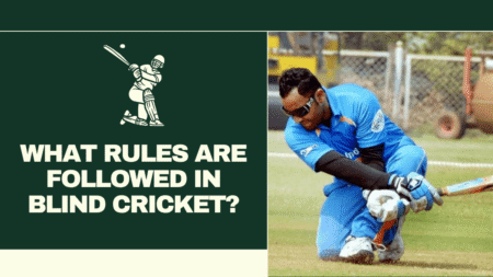 What rules are followed in the sport of  blind cricket?