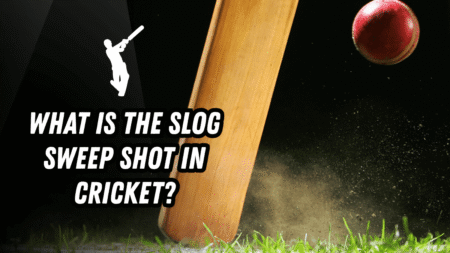 What is the slog sweep shot in cricket?