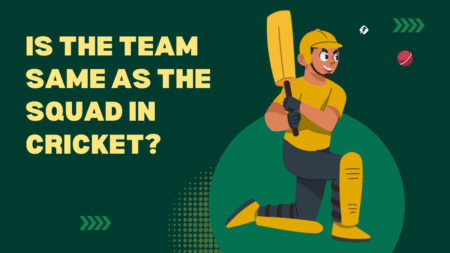 Is the team same as  the squad in the sport of cricket?