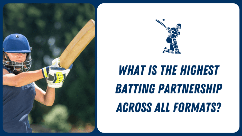 What is the highest batting partnership across all formats?