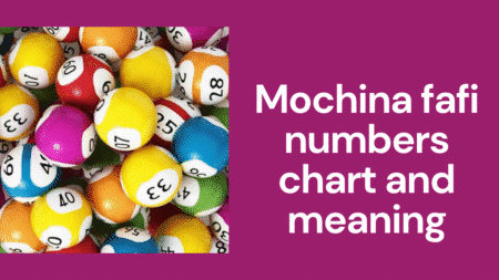 Mochina fafi numbers chart and meaning